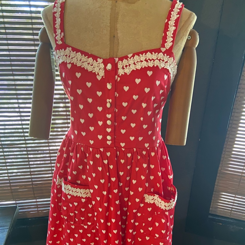 Lindy Bop midi dress size small UK size 8